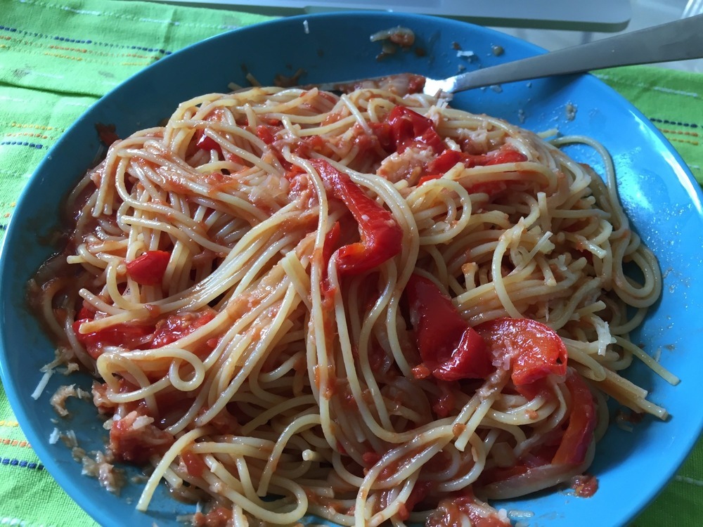 Spaghetti ai peperoni of Matteo Alessani - Recipefy