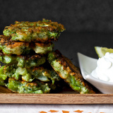 Broccoli-parmesan-fritters