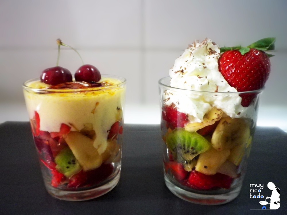 Frutas frescas con: Crème Brûlée y Chantilly of Catalino G. Garay - Recipefy