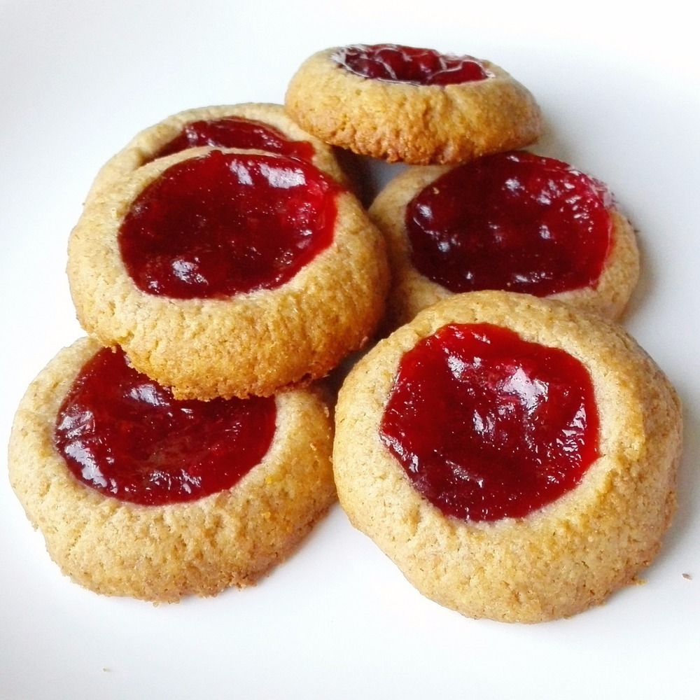 4-Ingredient Jam Thumbprint Cookies of MyHealthyDessert - Recipefy