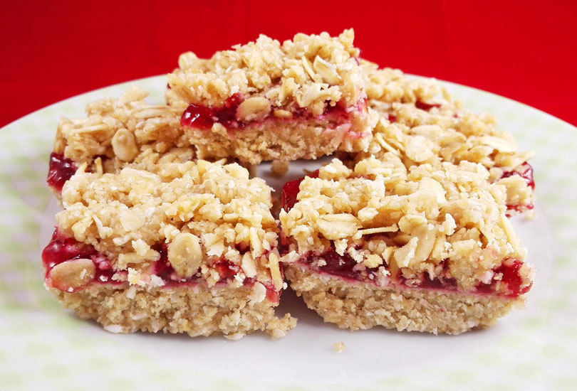 No Bake Vegan Jam Mini Crumb Squares di MyHealthyDessert - Recipefy
