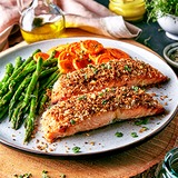 Crusted-salmon-and-vegetables