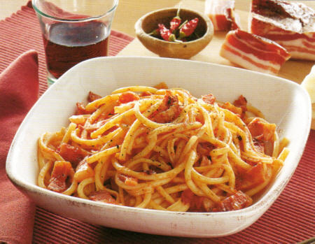Bucatini all' Amatriciana of Riccardo - Recipefy