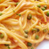 Spaghetti-prosciutto-piselli-