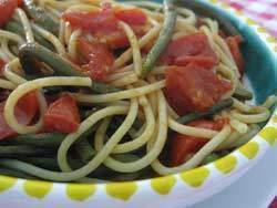Spaghetti con fagiolini de Claudia Ventura - Recipefy