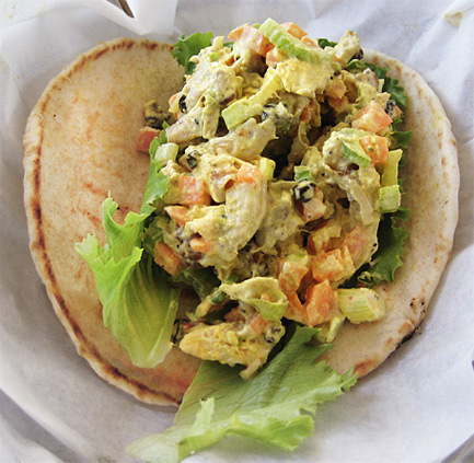 Curried Chicken Pita  of J Marie - Recipefy