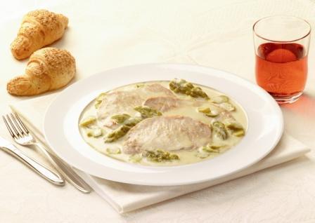 Scaloppine di tacchino cremose agli asparagi of Alessandra C. - Recipefy