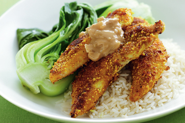 Peanut Crusted Thai Chicken with Cucumber Salad of librarychick4405 - Recipefy