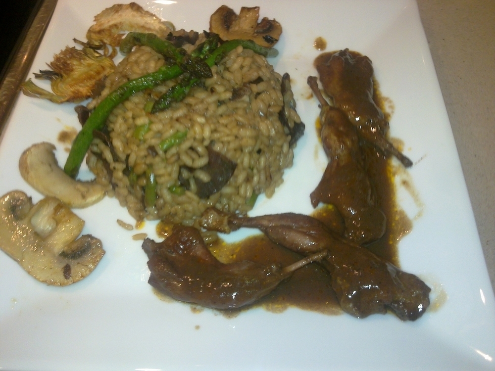 CODORNICES Y ARROZ CON ESPARRAGOS . di Carlos Ramirez Pla - Recipefy