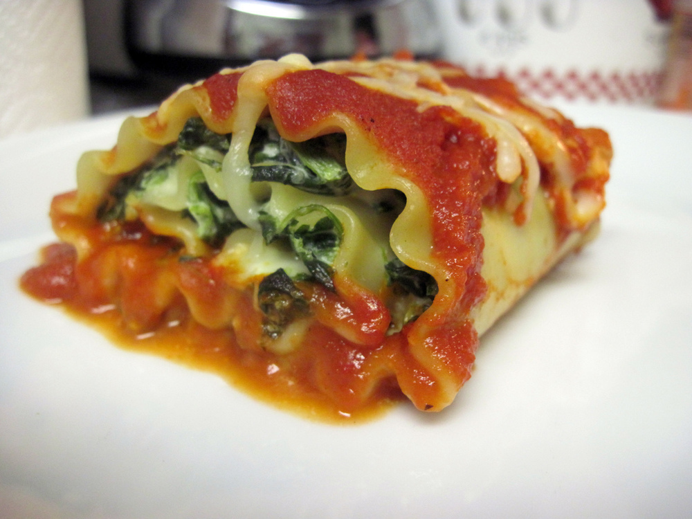 Spinach Lasagna Rolls of Caitlin Hawley - Recipefy