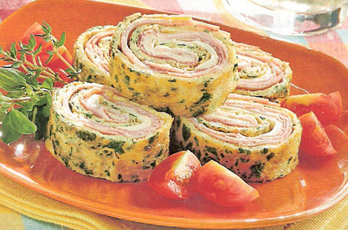 Rotolini di frittata con formaggio alle erbe e prosciutto cotto of Roberta.R - Recipefy