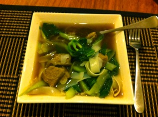 Bok Choy and Beef Noodle Soup with Warm Spices of Jenna - Recipefy