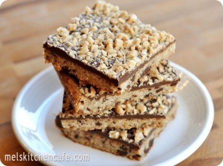 Chocolate Toffee Shortbread Bars de Malia - Recipefy