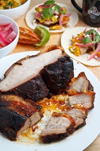 Coffee Rubbed Roasted Pork Belly Tacos of Lisa Evanoff - Recipefy