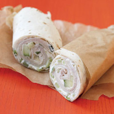 Turkey Wrap with Cucumber Cream Cheese de Lisa Evanoff - Recipefy
