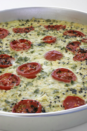 Baked Eggs with Courgettes & Tomatoes SW di debsxx - Recipefy