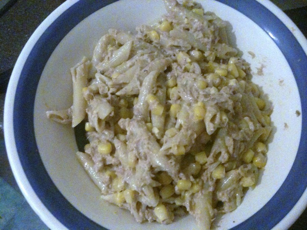 Pasta tuna sweetcorn Mayonaise de Kerry Hall - Recipefy