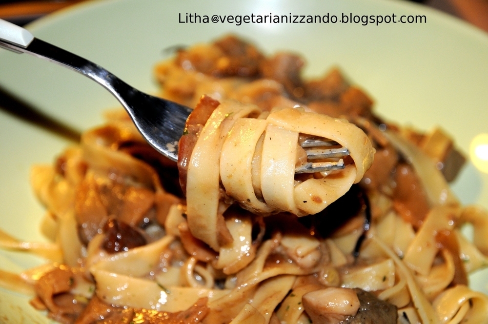 Pasta alla boscaiola vegan de Litha - Recipefy