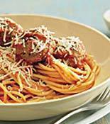 Spaghetti with Mozzarella-Stuffed Meatballs of Lisa Evanoff - Recipefy