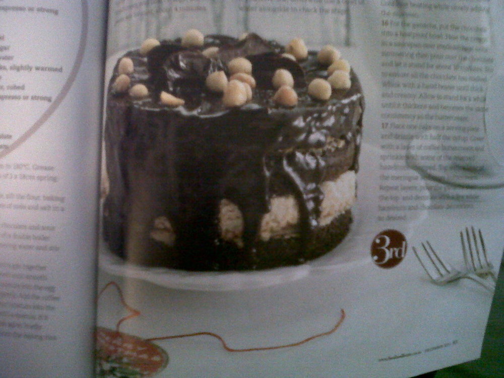 Coffee, Dark Chocolate and Hazelnut Meringue Layer Cake of Forbidden - Recipefy