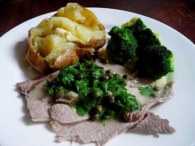 Boiled leg of lamb with caper sauce di Meat No Veg - Recipefy