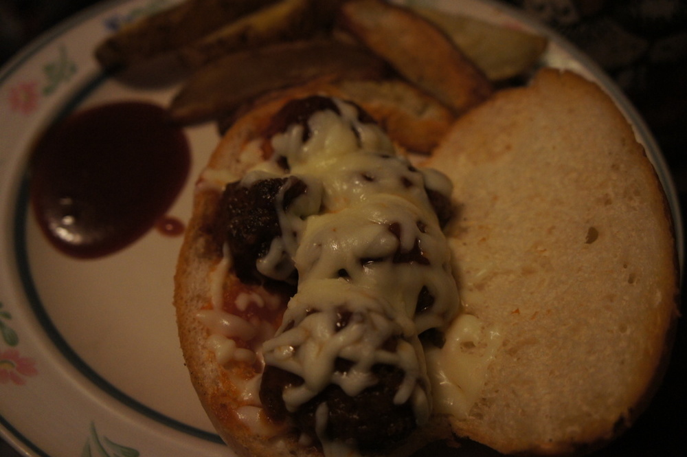 Grilled Sloppy Joe Meatball Subs & Grilled French Fries of Jason Nickolay - Recipefy