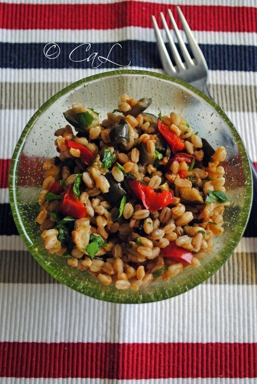 Insalata di farro, verdure e spada di Marcella - Recipefy