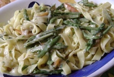 Fettuccine con asparagi of lucidone - Recipefy