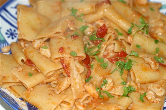 Paccheri con la pescatrice of Mario - Recipefy