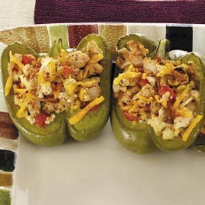 Turkey-Stuffed Bell Peppers de Your Newtrition - Recipefy