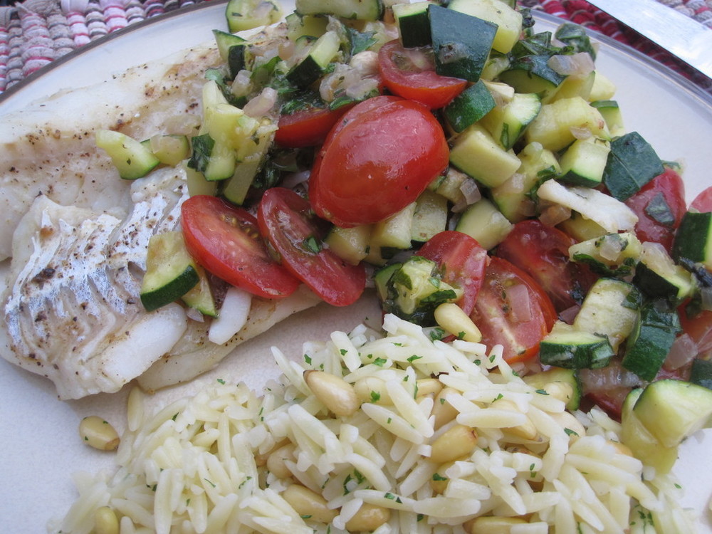 Snapper with Zucchini and Tomato of Michelle - Recipefy