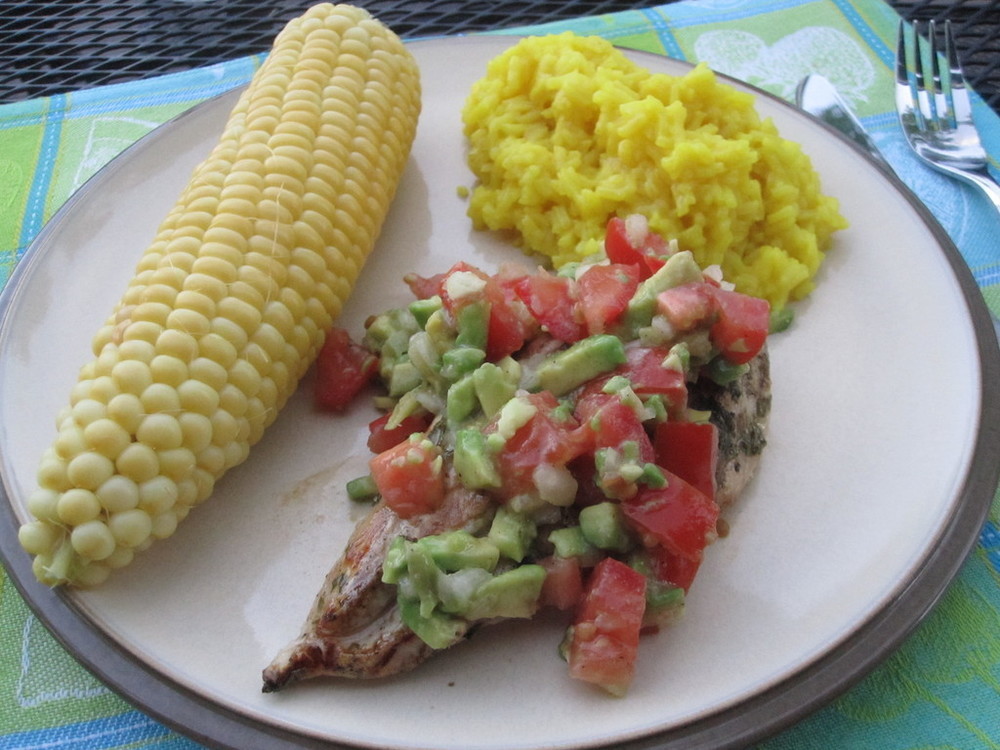 Cilantro Lime Chicken with Avocado Salsa of Michelle - Recipefy