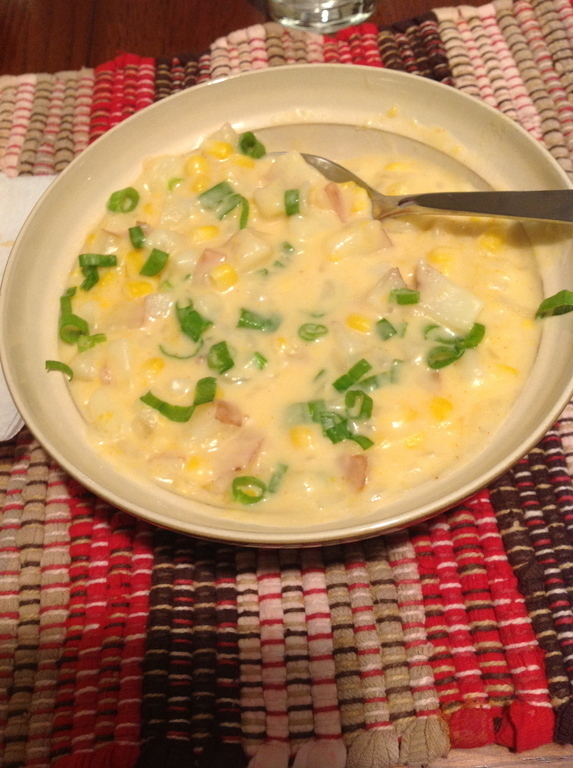 Cheesy Potato Soup with Ham Sandwiches of Michelle - Recipefy