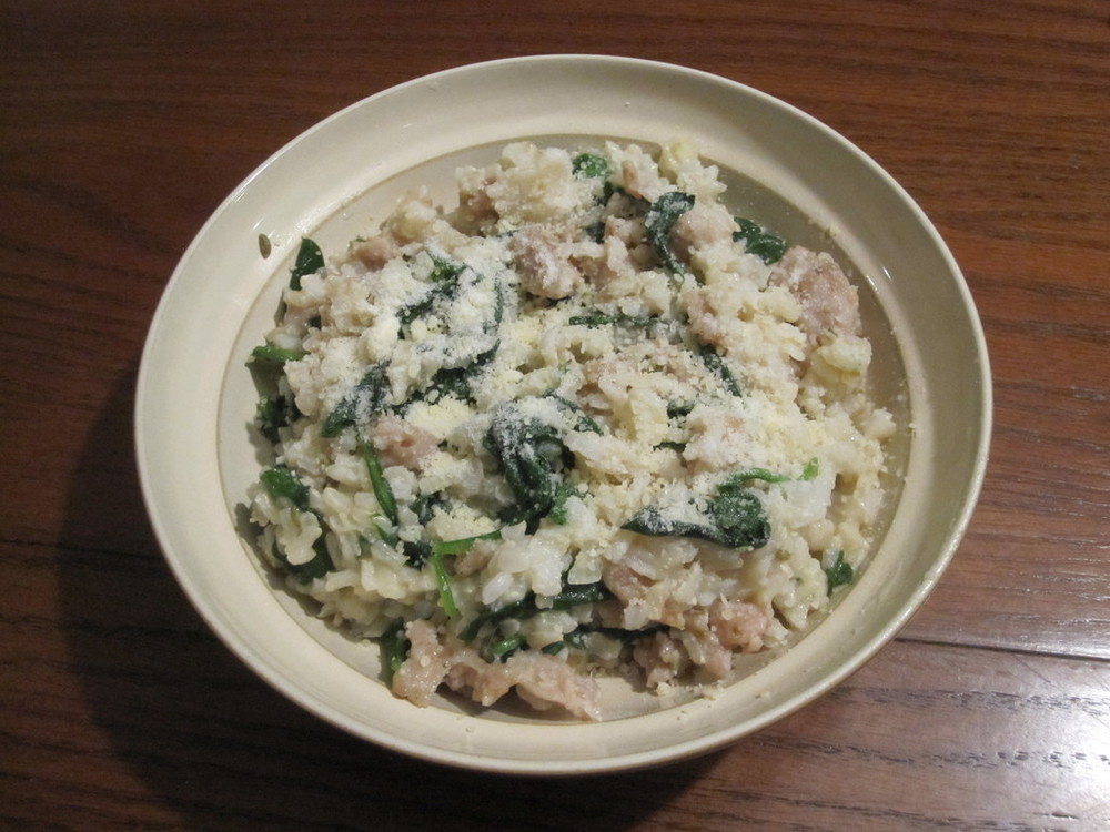 Sausage Spinach Rice Bowl of Michelle - Recipefy