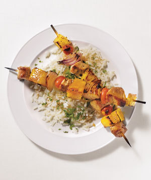 Glazed Pork and Pineapple Kebabs of Kelly Snyder - Recipefy