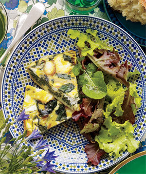 Spinach and Goat Cheese Frittata of Kelly Snyder - Recipefy