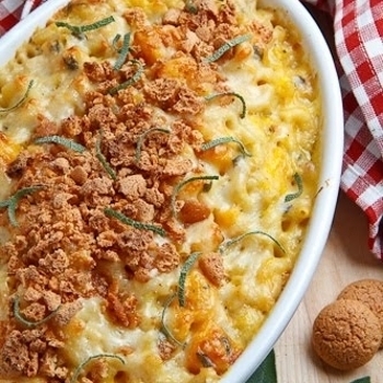 Pumpkin Mac & Cheese with Amaretti Crust of Emilia  - Recipefy