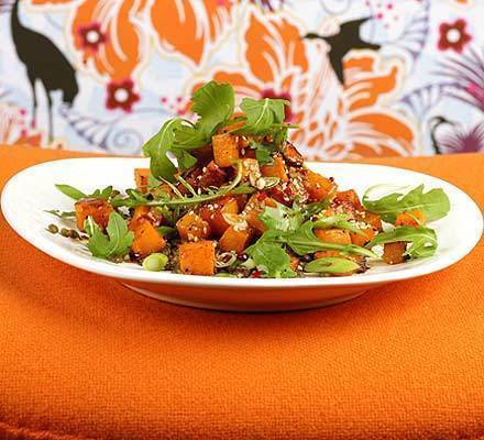 Roasted butternut squash salad with soy balsamic dressing recipe de Shraddhananda Moharana - Recipefy