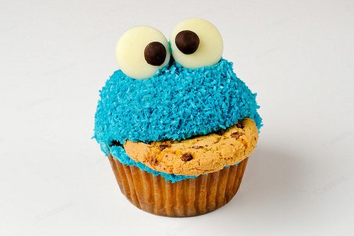 cookie monster cupcakes of Lewis  Modd - Recipefy