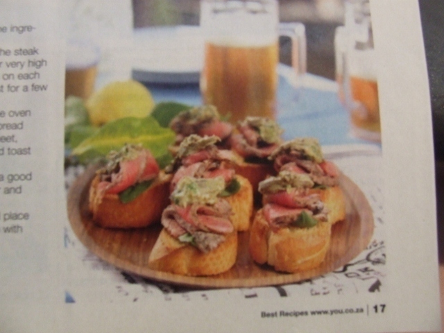 Juicy Steak Canapes de Forbidden - Recipefy