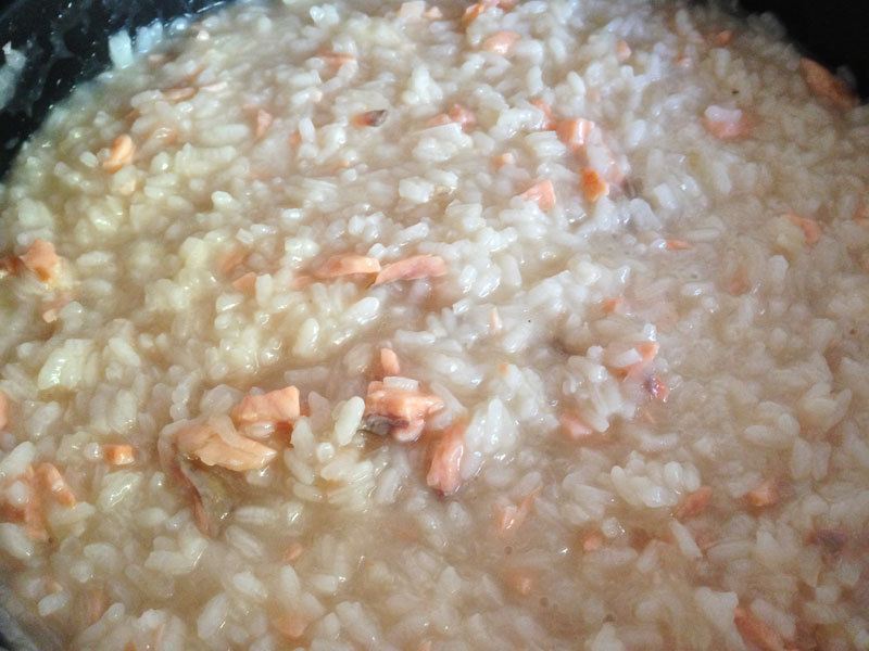 risotto de salmón de Adrian Segura - Recipefy