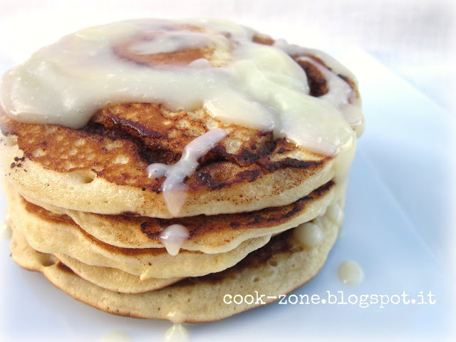 Cinnamon roll pancakes de Inés De Suárez - Recipefy
