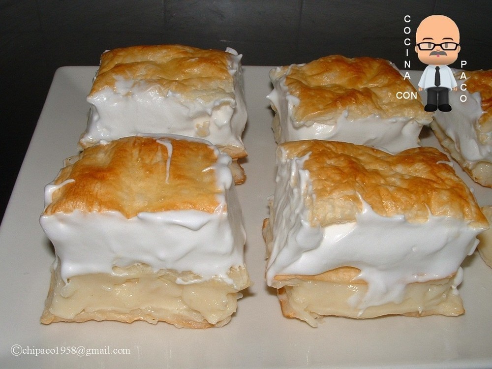 PASTELES GLASEADOS DE CREMA CON HOJALDRE. di Miguel Angel Maldonado Gonzalez - Recipefy