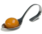 ESFERA DE MANGO Y CAMPARI, NÚCLEO O FALSA YEMA. di Cati Ballesta - Recipefy