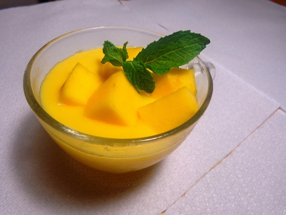 Mango pudding of Kitchen Snippets - Recipefy