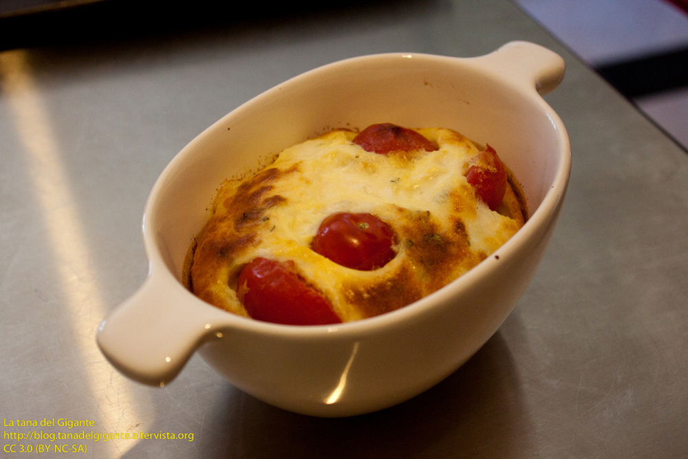 Clafoutis di pomodorini al timo de Il Gigante - Recipefy