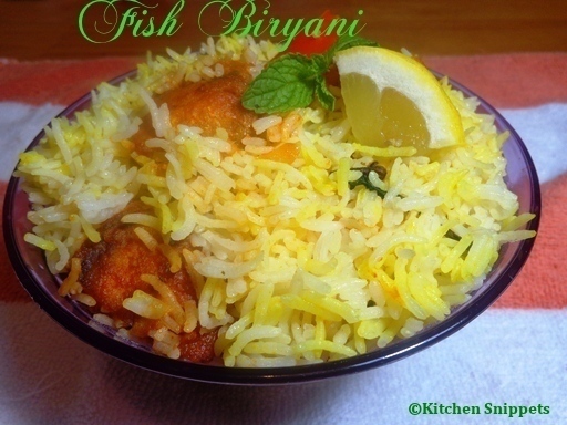 Fish Biryani of Kitchen Snippets - Recipefy