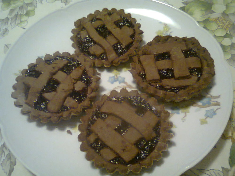 Crostatine di cioccolato con confettura di gelsi of Diana - Recipefy