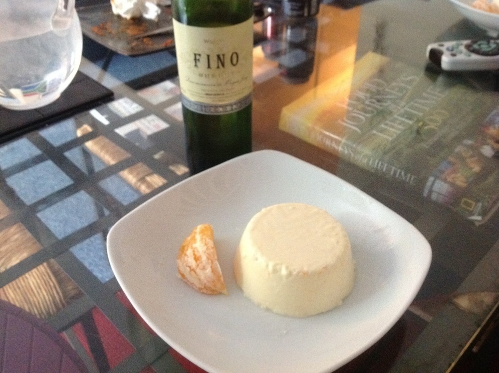 Orange and Fino Sherry Panna Cotta of Calvin Atkinson - Recipefy