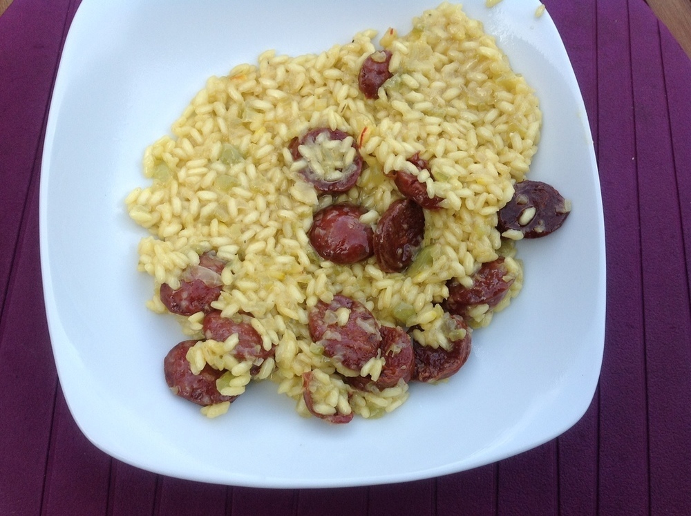 Chorizo and Saffron Risotto of Calvin Atkinson - Recipefy